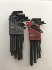 Craftsman Ball End Hex Keys 2 Sets 13 Pc Metric 46755 & 13 Pc SAE 46754