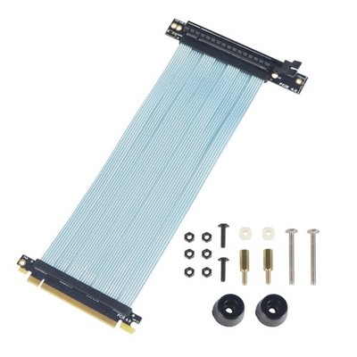 PCIe 4.0 X16 Riser Cable for NZXT H1 for PHANTEKS 217e Chassis Graphics Card New
