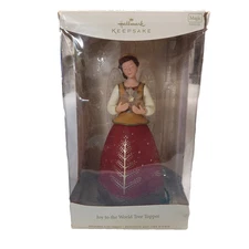 Hallmark Joy to the World Tree Topper 200 Angel Holding A Star Lights Christmas