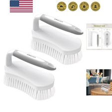 Scrub Brush for Cleaning Comfort Grip Shower Scrubber Flexible Stiff Bristles...