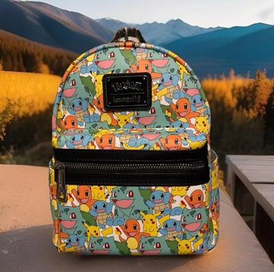 Pokémon Loungefly Pokemon All Over Print Mini Backpack Multi Character