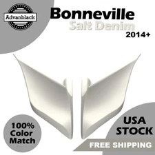 Bonneville Salt Denim Stretched Extended Side Covers Fits Harley Touring 14+