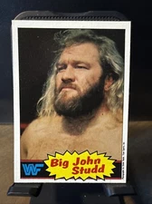 BIG JOHN STUD 1985 Topps WWF Pro #12  Wrestling Fresh Pull From Sealed Case