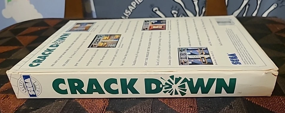 Crack Down (1990, Sega Arcade Hits, IBM Tandy PC) Big Box, 2 Disks, & Manual - Image 3 of 4