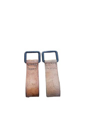 2x Koppelschlaufe, Koppel, Schlaufe, Leder