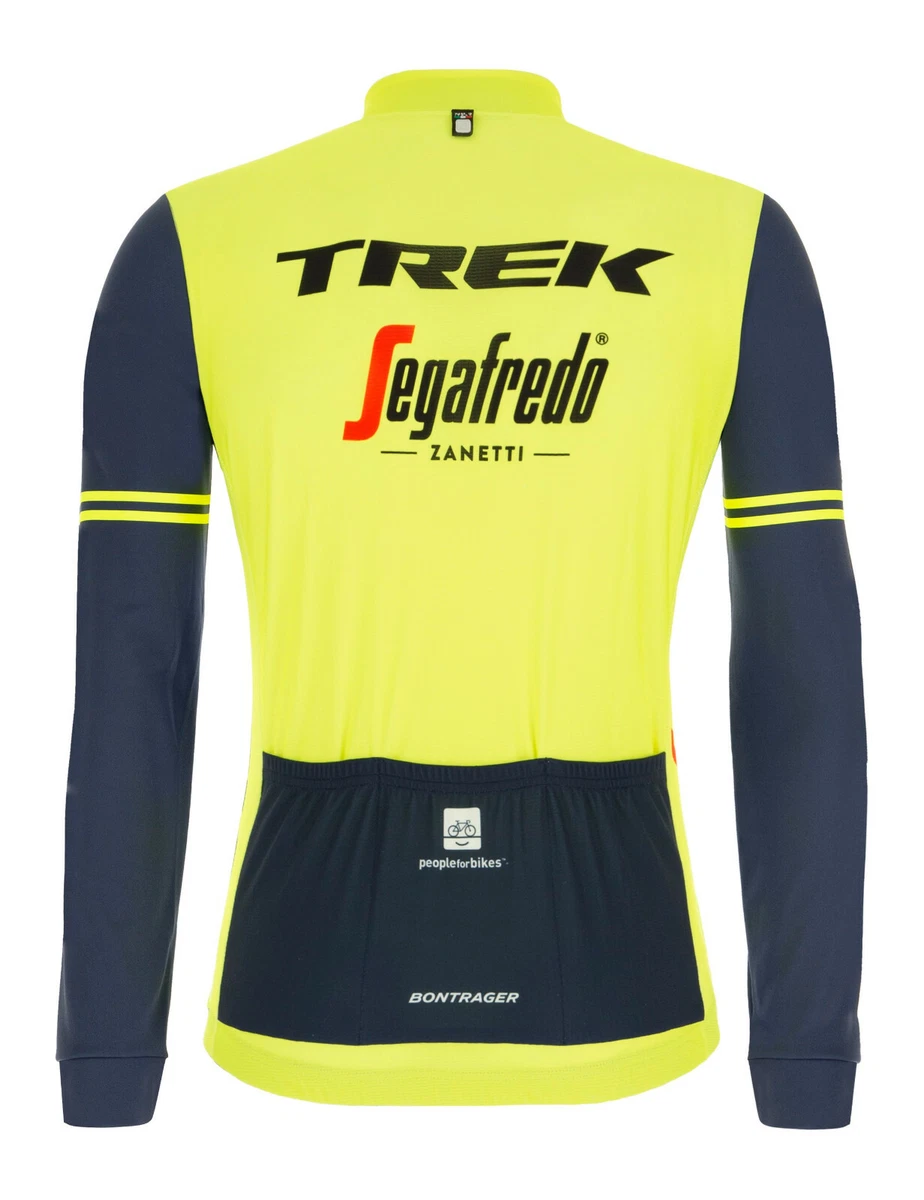 EQUIPACION CICLISMO INVIERNO TERMICA CONJUNTO MAILLOT CULOTE BADANA TREK FLUOR