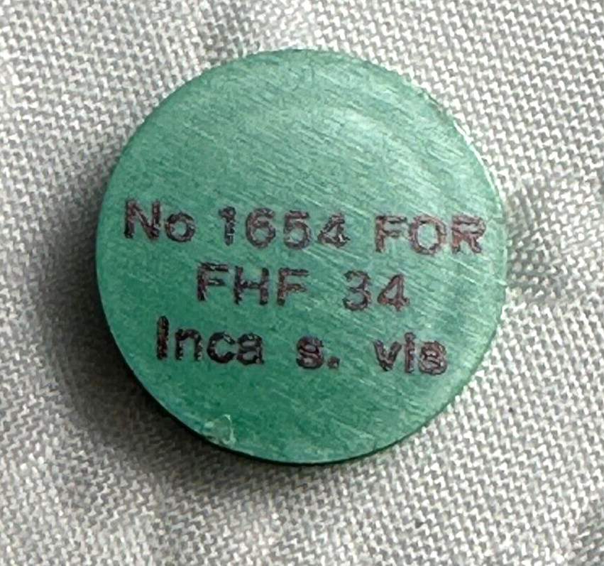 Vintage No 1654 For FHF 34 Hairspring Mainspring Unused New Old Stock FC23-2