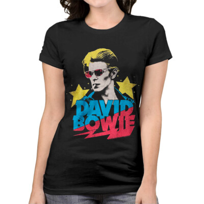 Premium Cotton Rock Tee David Bowie Original Art T-Shirt