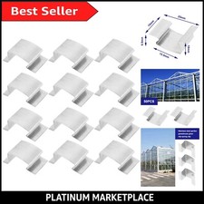 Replacement Greenhouse Glass Clips - 50 Pack Stainless Steel Clips, 25mm x 10mm