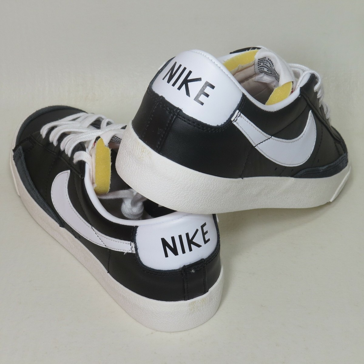 Nike Blazer Low 77 Vintage Black White Sneakers DA6364-001 Mens