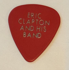 ERIC CLAPTON GUITAR PICK WORLD TOUR HIS PLECTRUM E.C. AND HIS BAND WE LOVE YOU!