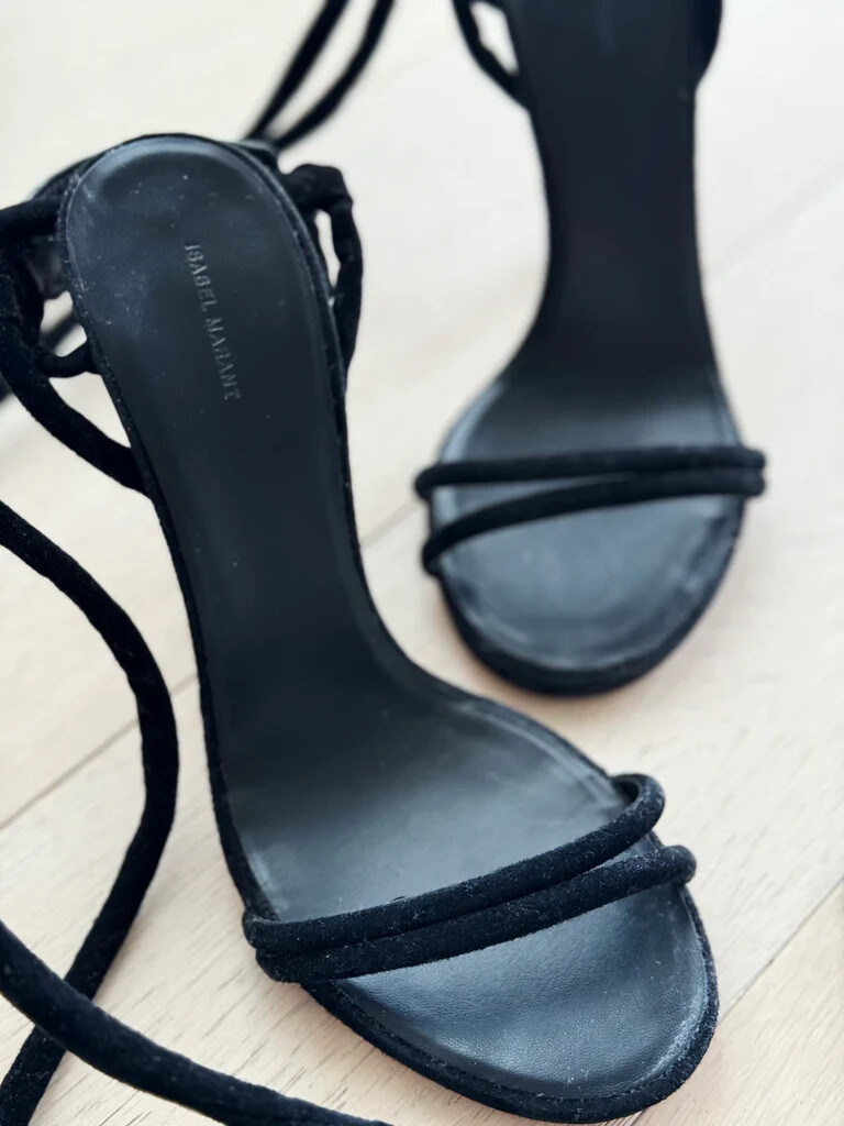 ISABEL MARANT Suede Fringe Strappy Sandals (SIZE 40) | eBay