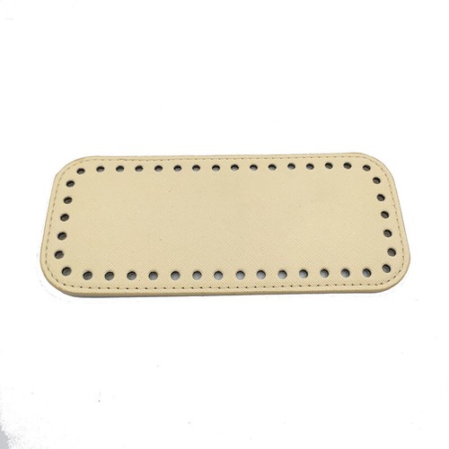 Rectangle Bottom Knitting PU Leather with Holes Bag DIY Crochet Accessories - Picture 20 of 20