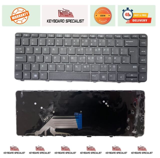 HP ProBook 430 440 G3 G4 640 G2 G3 Keyboard UK Layout 822340-031 840791-031