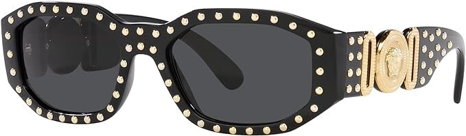 НОВЫЕ солнцезащитные очки унисекс Versace 0VE4361 в черной оправе темно-серые линзы 53 мм 39690₽