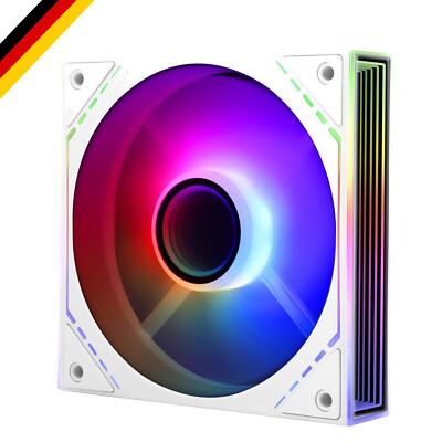 CPU-Lüfter, 120 mm Gehäusekühler, ARGB, 4-Pin-PWM-Anschluss, leiser Computer-...