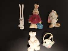 Five Vintage Easter Pins cobinations of materials