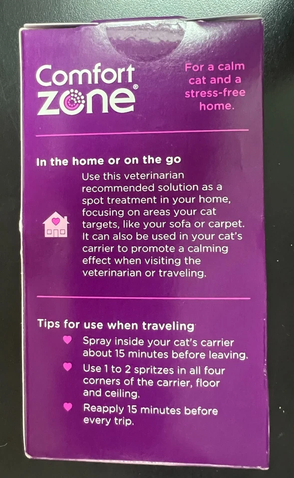 Spray calmante Comfort Zone y control de arañazos para gatos 2 oz 2141 Foto 3 de 4