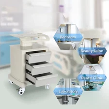 Mobile Portable Beauty Spa Salon Medical Trolley Cart with Drawers Tool Cart New