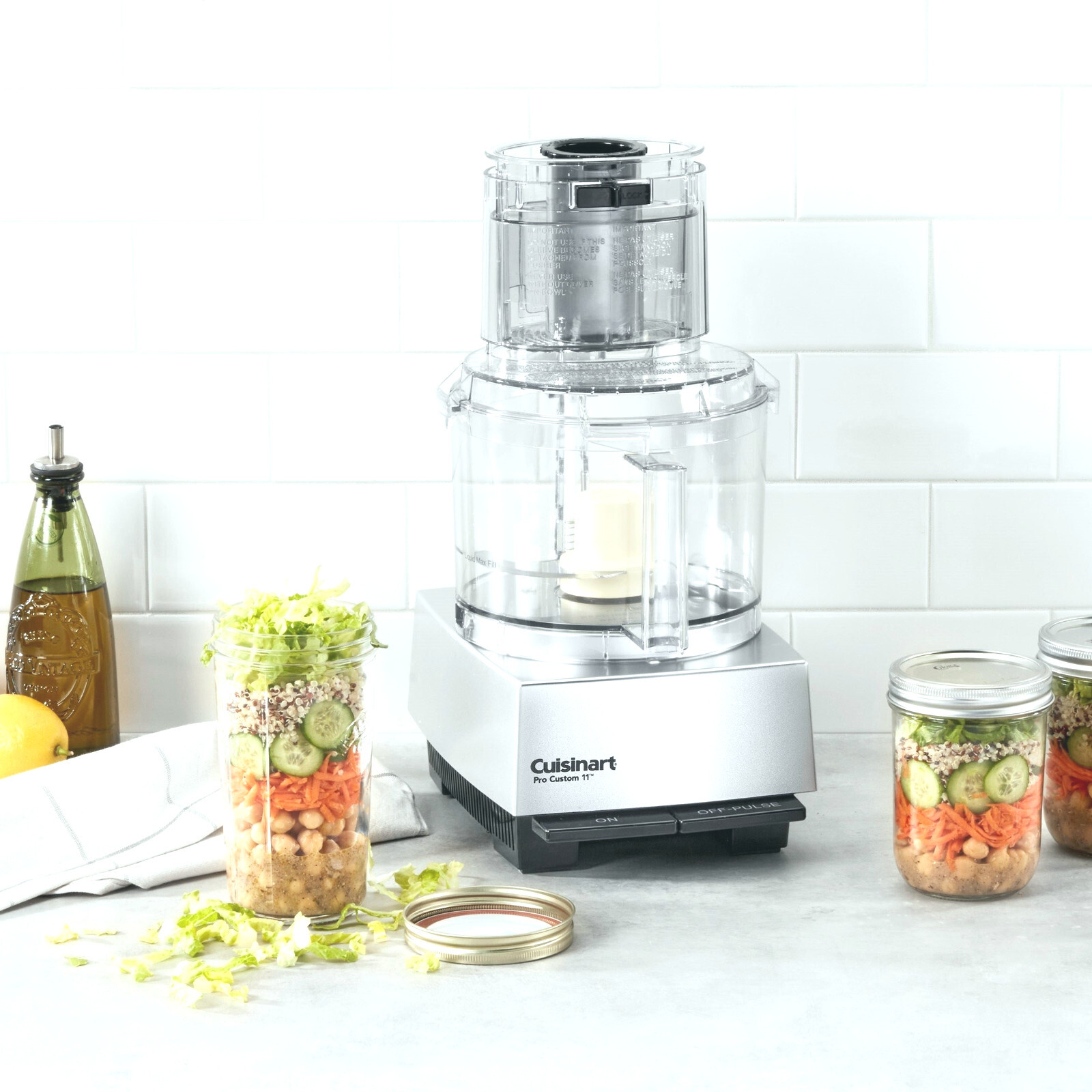 NEW ! Cuisinart Food Processor, Pro Custom 11 Cup, Brushed Chrome, DLC