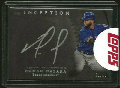 Nomar Mazara 2017 Topps Inception Auto #d /50 Silver Signings Rangers White Sox