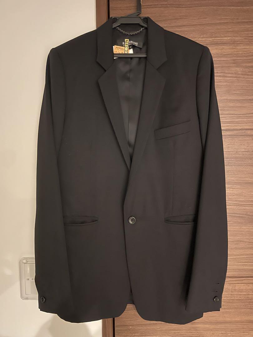 Used 2005 Raf Simons Tailored Jacket Size 46 Black Length Used 2005 Raf Simons Tailored Jacket Size 46 Black Length