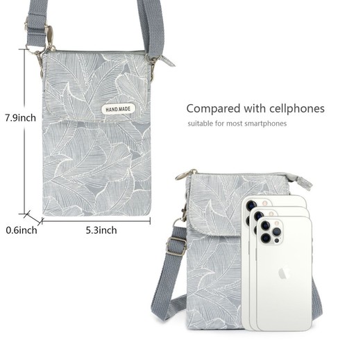 Women's Small Crossbody Cell Phone Purse Case Shoulder Bag Pouch Handbag Wallet - Picture 2 of 12