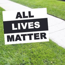 All Lives Matter Yard Sign With Stake Outdoor Equality For All Coroplast Sign