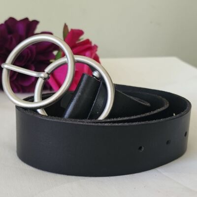 Urban Outfitters Black Leather Belt S 28/32