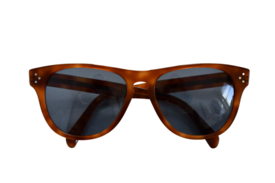 CELINE CL40102I 53V Acetate HAVANA Blue Lenses Sunglasses 58-16