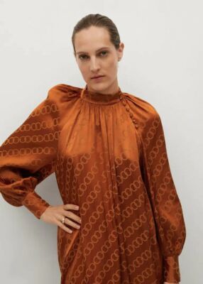 Brandneu mit Etikett Mango fließendes langes Damenkleid Größe Medium UK 10 UVP 69,99 £