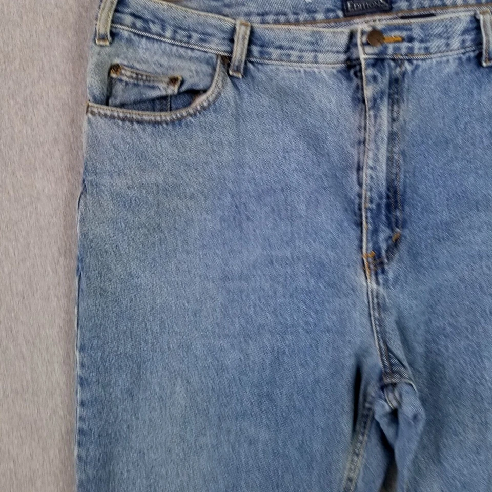 Basic Editions 42x32 Blue Jeans Vintage Classic Denim Work Faded Broken In - Image 3 of 4