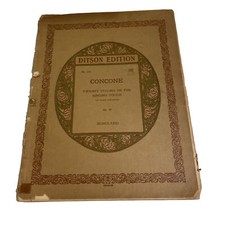 Ditson Edition Concone 20 Studies on Singing Touch No. 223 Op. 30 Schultzer