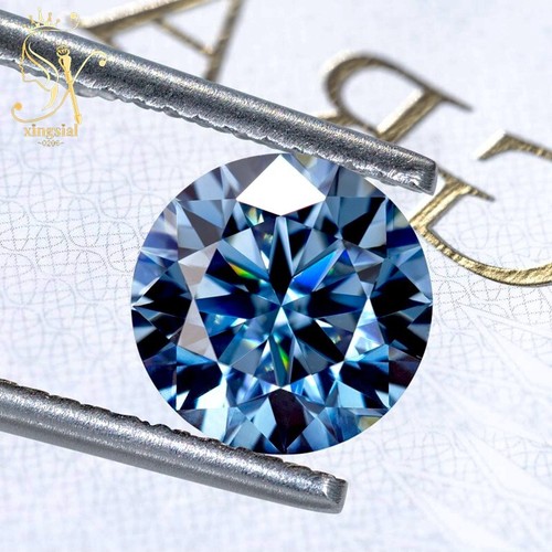 Brilliant Cut Round Moissanite Loose Stone Colour VVS1 Gemstone With Certificate - Picture 18 of 44