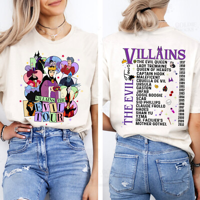 Disneyland Villains The Evil Tour Pick Your Poison Unisex Adult Kid Shirt 660256