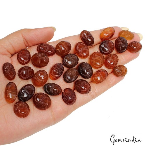 300 Ct/29 Pcs Natural Untreated Onyx Beautiful Lord Ganesha Carving Gemstones - 第 4/5 張圖片