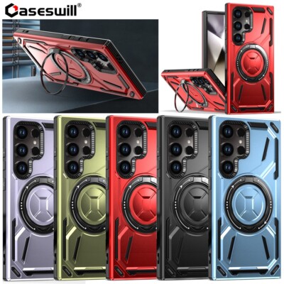 Für Samsung Galaxy S25 S24 S23 FE S22 Ultra Magnet Ring Armor Case Hülle1