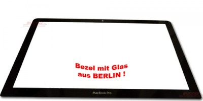 Bezel A1278 Display Front Screen Glass Black + Adhesive Apple Macbook Pro 13.3'' 