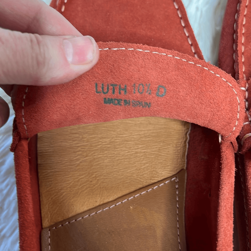 Sandrino Luth Suede Leather Loafers Burnt Orange Size 10.5  display picture 3