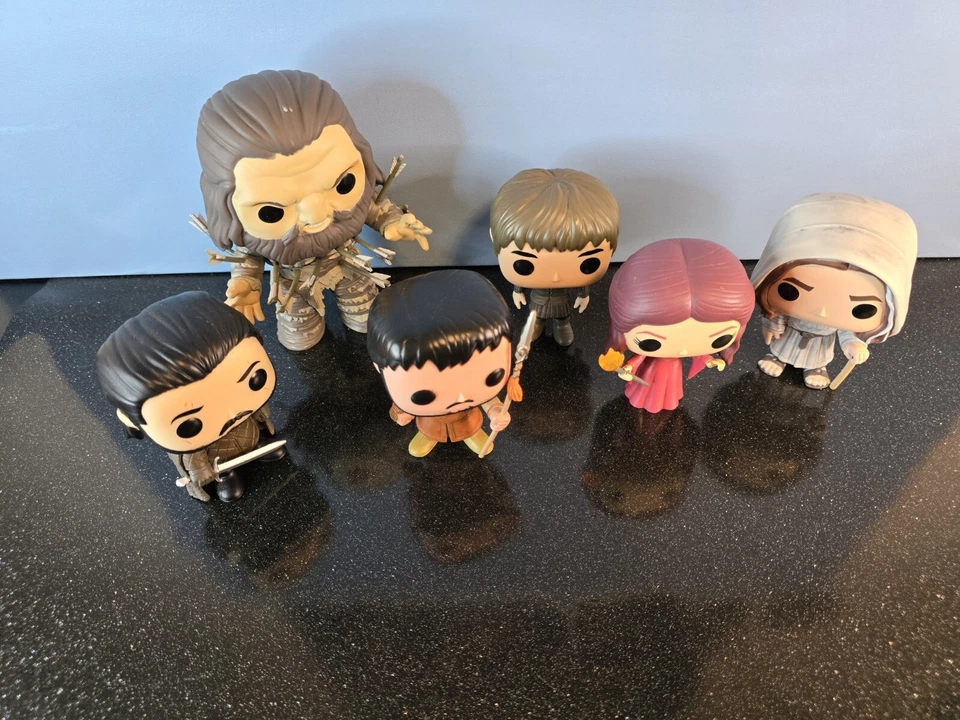 Funko Pop - Game Of Thrones Bundle Job Lot 6 Pops - Wun Wun, Milisandre Bran VGC - Image 4 of 4