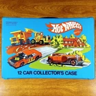Vintage Hot Wheels 12 Car Collector's Case Blue USA No. 4975 Storage BW 1981