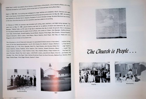 Donoho Prairie Christian Church Kell Illinois Church Directory 1981 - Imagen 3 de 11