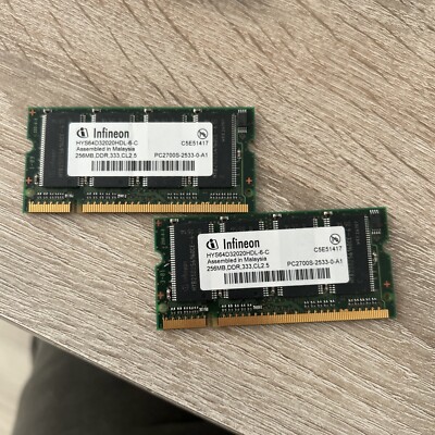 DDR 1 RAM 256MB 333 MHz 2 Stück 