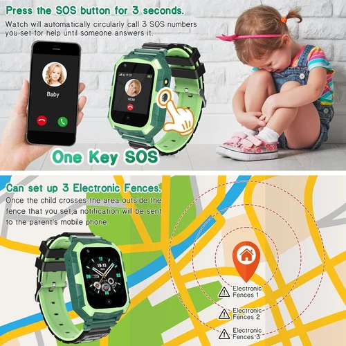 Kids 4G Smart Watchs Camera GSM Tracker SOS LBS Call Phone Game Watches Boy Girl - Bild 59 von 78