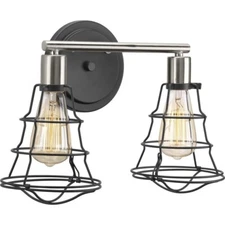 Progress Lighting - P300029-143 - Gauge - 2 Light in Farmhouse Style - Graphite