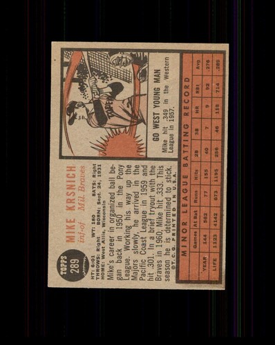 1962 TOPPS BASEBALL CARDS #151 - #522 Complete Your Set - You Pick - Picture 179 of 401