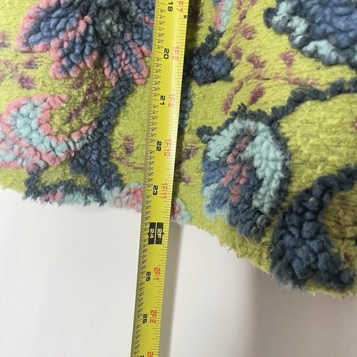 Corky & Company Wool Blend 3D Floral Coat WHood Zip Up Ruffles Kids Size 8 - Picture 9 of 9