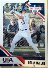 Panini 2020 USA Baseball Stars & Stripes Nolan McLean RC #45 Base 18U