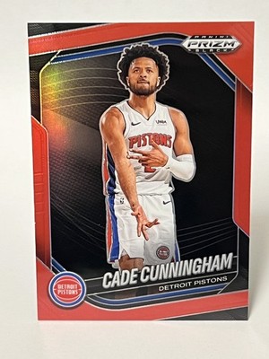 2024-25 Panini Prizm Black CADE CUNNINGHAM Red Prizms /299 DETROIT PISTONS