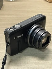 Canon PowerShot SX240 HS Digital Camera Touch Screen Face Detection Black Tested